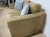 Brown Suede Effect 2 Seater Reception Sofa. Size W145cm. - 3