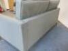 2 Seater Leather Reception Sofa in Sage Green. - 5