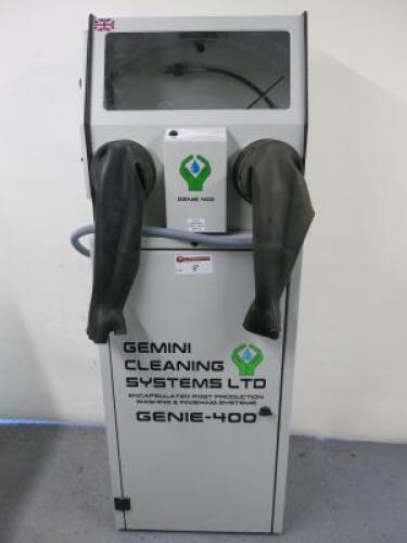 Gemini Cleaning Systems Genie-400 Encapsulated Washing & Finishing System. Comes with Operators Manual, S/N 899-12-21.