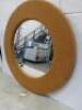 Indian Made Gold Velvet Round Mirror. Size D80cm. - 3