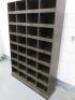 Large Wooden 32 Pigeon Hole Storage Unit, Size H185 x W120 x D30cm. - 3