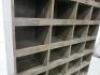 Large Wooden 32 Pigeon Hole Storage Unit, Size H185 x W120 x D30cm. - 7