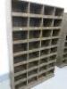 Large Wooden 32 Pigeon Hole Storage Unit, Size H185 x W120 x D31cm. - 2