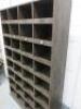 Large Wooden 32 Pigeon Hole Storage Unit, Size H185 x W120 x D31cm. - 3