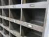 Large Wooden 32 Pigeon Hole Storage Unit, Size H185 x W120 x D31cm. - 5