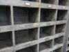 Large Wooden 32 Pigeon Hole Storage Unit, Size H185 x W120 x D31cm. - 6