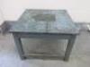 Wooden Coffee Table in Blue Distressed Look. Size H50 x W68 x D68cm.