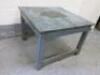 Wooden Coffee Table in Blue Distressed Look. Size H50 x W68 x D68cm. - 3