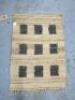 Jute Handwoven Rug Block Pattern, Size 60 x 90cm. - 4