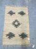 Jute Handwoven Rug Block Pattern, Size 60 x 90cm. - 4