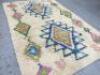 Geometric Shaggy Rug, 80% Wool & 20% Cotton, Size 120 x 180cm. - 5