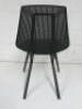 Noho Designed By Formway Cloud Dining Chair in Black with Auxetic Mesh Seat. - 3