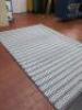 Grey & White Woven Rug. Size H300 x 200cm.