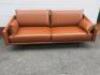 Stua Manufactured 'Costura Linear 2 Seater Sofa' by Designer Jon Gasca, in Elmo Baltique Leather with 2 Cushions. Size H70 x W210 x D90cm. RRP £9500.