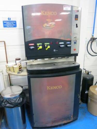 Kenco Hot Drink Dispenser, Model PV105, S/N 717006, DOM 2000. Comes with Keys.