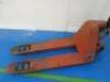 2500kg Pallet Truck in Orange. - 2