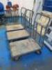 3 x Warehouse Platform Trolly's. - 2