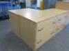 6 x Wooden 2 Door or Draw Cupboards/Cabinets in Light Wood. - 4