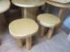 13 x Designer Style Solid Oak & Ply, Restaurant Tables, Size H74 x W160 x D74cm. - 6