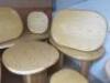 13 x Designer Style Solid Oak & Ply, Restaurant Tables, Size H74 x W160 x D74cm. - 8
