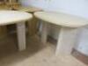 13 x Designer Style Solid Oak & Ply, Restaurant Tables, Size H74 x W160 x D74cm. - 17