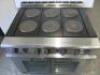 Falcon Gas 6 Ring 2 Door Oven on Castors, Model E3101 OTC 6HP, 3 Phase, 2019. Size H90 x W90 x D86cm. - 2