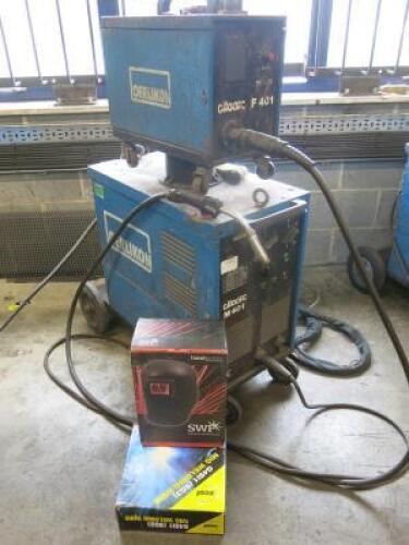 Oerlikon Citoarc Welding Set M401 & F401 with Wire Feed. Comes with Box of Xcel Mig Welding Wire & Mask.