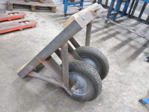 2 Wheel Steel/RSJ Manual Handling Trolley. Size H55 x W80 x D48.