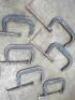 8 x Assorted Bessey Sized G Clamps to Include: 2 x 8", 4 x 6" & 2 x Other. - 2