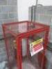 Metal Gas Cylinder Storage Cage in Red, Size H180 x W90 x D90cm. - 3