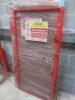 Metal Gas Cylinder Storage Cage in Red, Size H180 x W90 x D90cm. - 2