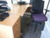 Large Quantity of Office Desks, Chairs, Book Cases & Tambour Units to Include: 14 x Office Desks, 17 x Office Chairs, 11 x Pedestals, 5 x Book Cases, 3 x Tambour Units & 1 x 2 Door Cabinet. - 4