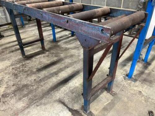 3m Metal Roller Track Feed Table.