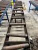 3m Metal Roller Track Feed Table. - 2