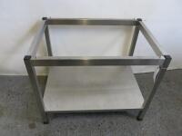 Rational 6 Grid Stainless Steel Table. Size H x W x D.