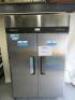 Turbo Air M3 Series Stainless Steel Double Door Reach In Freezer, Model CM3F47-2. Size H210 x W130 x D90cm.