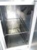 Gram Stainless Steel Gastro 2 Door Refrigerated Counter On Castors, Model K1407 CSG A DL/DR C, S/N 10213184. Size H85 x W129 x D70cm. - 5