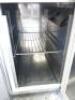 Gram Stainless Steel Gastro 2 Door Refrigerated Counter On Castors, Model K1407 CSG A DL/DR C, S/N 10211460. Size H85 x W129 x D70cm. - 5