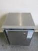 Polar Stainless Steel Under Counter Refrigerator, Model CD080, S/N 5103349. Size H85 x W60 x D60cm. - 2