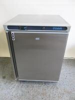 Polar Stainless Steel Under Counter Refrigerator, Model CD080, S/N 5112279. Size H85 x W60 x D60cm.