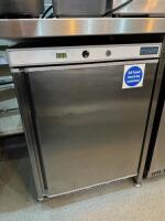 Polar Stainless Steel Under Counter Freezer, Model CD081, S/N 4108461. Size H85 x W60 x D60cm