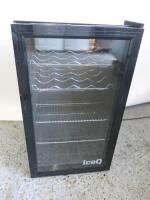 Ice Q 93Lt Under Counter Glass Display Fridge, Model iceQ93q. Size H82 x W47 x D47cm.