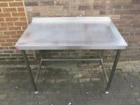 Stainless Steel Prep Table, Size H90 x W120 x D70cm.