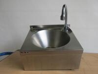 Basix by Mechline Stainless Steel Wall Hung Single Bowl Sink.