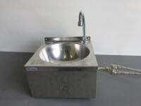 Basix by Mechline Stainless Steel Wall Hung Single Bowl Sink.