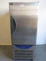 Williams Stainless Steel Reach In Blast Chiller, Model WBC40/R1, S/N 1208/665323. Size H172 x W70 x D80cm. NOTE: requires new plug.