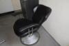 Contents of Small Hairdressers Salon to Include: Backwash Chair, Basin & Wall Mirror. 2 x Stylist Positions with Chairs, Mirrors and 1 with Additional Sink. 2 x Wall Mounted Over Head Hairdryers (As Viewed) - 3