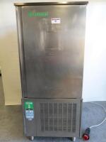 Tecnomac Stainless Steel Reach in Blast Chiller & Freezer, Model T14/65, S/N 002 404 00183, 3 Phase. Size H183 x W80 x D80cm.