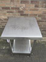 Stainless Steel Prep Table with Shelf Under, Size H80 x W60 x D60cm.