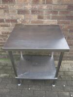 Stainless Steel Prep Table with Shelf Under, Size H90 x W70 x D60cm.